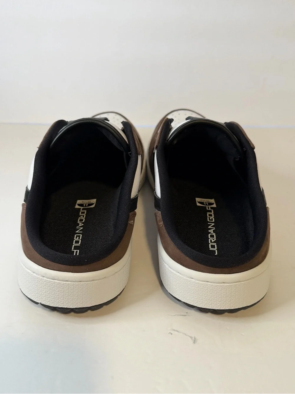 Jordan Mule Loafer in Brown, White & Black
